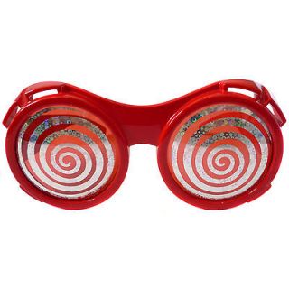   RAY VISION CRAZY SILLY Funny Nerd Magic Round Eye Glasses Google RED