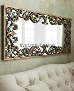 Ornate Baroque FULL LENGTH Gold Scroll Wall Mirror Extra Large Long 