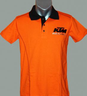 KTM t shirt with collar / embroidered logos
