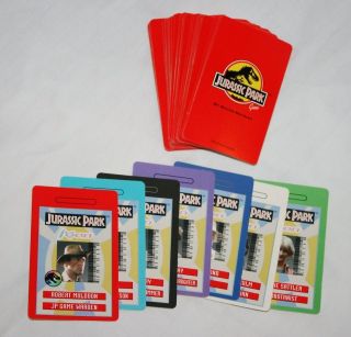 Jurassic Park 1992 Board Game Replacement Game Cards Visitor Cards 