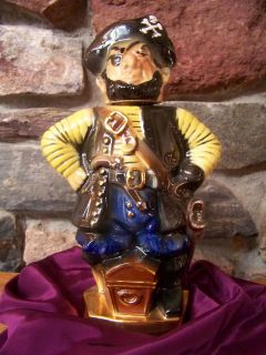 1971 Ezra Brooks Pirate Heritage China Decanter