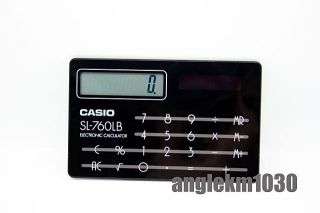 Casio SL 760LB BK Calculator Solar credit card size NEW SL 760