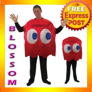  Licensed Funny Pac Man Blinky Deluxe PacMan Halloween Adult Costume