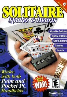   Spades & Hearts PALM or POCKET PC CD golf klondike spider etc games