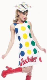 Twister Board Game Mini Dress Adult Fancy Dress Halloween Costume