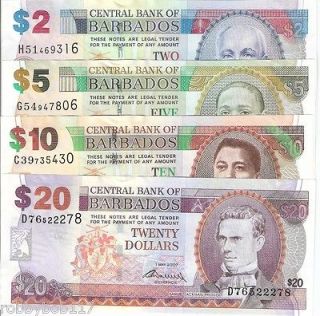   BARBADOS $2   20 Dollar Banknote World Money Currency Caribbean BILL