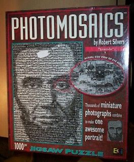 Robert Silvers Photomosaic Puzzle~Lincoln​~1026 Pieces~ON SALE