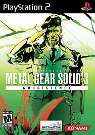 METAL GEAR SOLID 3 SUBSISTENCE PS2 PLAYSTATION 2 GAME
