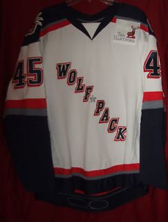   PACK WHALE GAME WORN SIGNED AUTO AHL HOCKEY JERSEY #45 MIKE TAYLOR