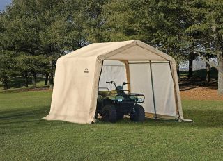 10x10 Shelter Logic Canopy Shed Instant Garage Portable Carport   Fast 