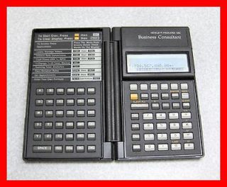 HP 18C Business Consultant Calculator  HEWLETT PACKARD
