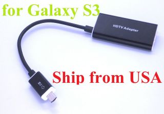   Micro MHL To HDMI HDTV Adapter 11 Pin Cable For Samsung Galaxy S3 III