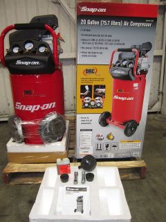 Newly listed Snap on® 20 GALLON AIR COMPRESSOR W/AIR HOSE & ACCS NEW