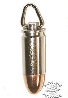 MM Luger bullet ZIPPER PULLS (nickel shells)