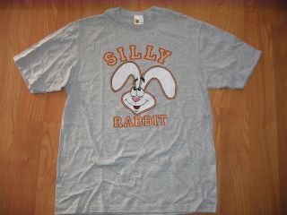 Silly Rabbit Trix Bunny T Shirt Gray Mens M Medium 90% Cotton Bay 