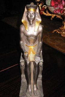 SALE Seated PHARAOH KHAFRE SCULPTUREmold by A. Giannelli 9