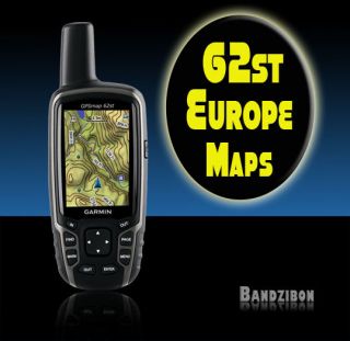Garmin GPS map 62st EU 100K Handheld Navigator Outdoor Geocaching 