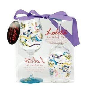 NWT Lolita Acrylic Wine Glass Sets Tye Dye, Sunglass Cooler, 5 Oclock 