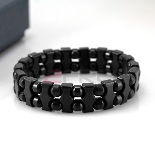   Ionic Health Ion Tourmaline Beads Stretch Bracelet Wristband w/ Box