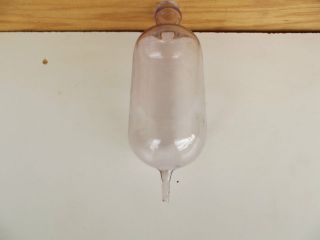 Antique Hand Blown Glass IV Medicine Bottle Graduated Rare