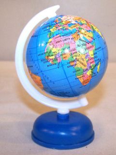   WORLD GLOBES ON STAND fund raiser earth globe map countrys maps new