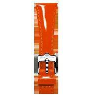 Glam Rock Orange Patent Leather Strap Watchband 22mm   NWT