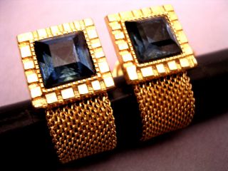   OF ASTONISHING VINTAGE WRAP AROUND CUFFLINKS WITH FABULOUS TOP GOLD