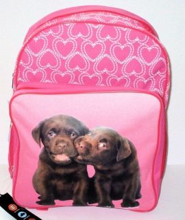   Hale Playful Puppies Chocolate Labrador Retriever Puppy Dog Backpack