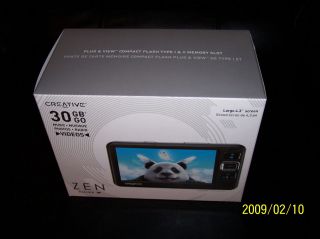   Vision W Black 30 GB 30GB Widescreen Digital Multimedia Player Neww