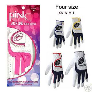 PINK TOUR X JUNIOR All weather GOLF GLOVES LH/RH ALL Ages Girl & youth 