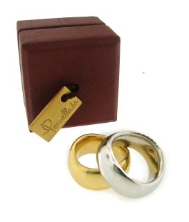 YELLOW & WHITE GOLD PAIR OF RINGS BY POMELLATO