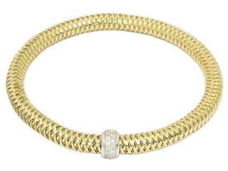 Authentic ROBERTO COIN 18K Gold and Diamond Primavera Bracelet