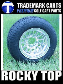 10x7 Medusa Golf Cart Wheel on Low Profile Street Tires