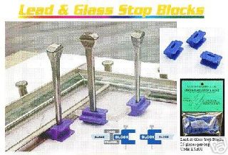 Stained Glass Aanraku    Lead & Glass Stop Blocks (25)