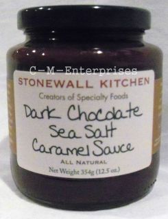 Stonewall Kitchen Dark Chocolate Sea Salt Caramel Sauce 12.5 oz