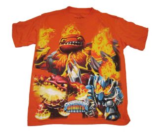 Skylanders Giants Orange Graphic T Shirt   Hot Head, Eruptor, Ignitor