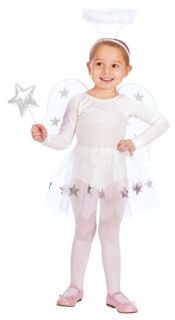 LIL ANGEL SET Halloween COSTUME w/ wigs & halo ~ size up to 4T 