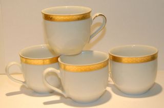   MUTTERTREICH GERMAN BAVARIA PORCELAIN ESPRESSO COFFEE TEA CUPS GOLD