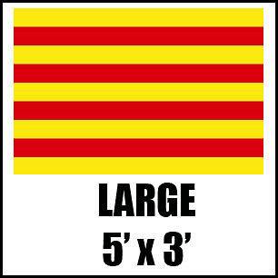 CATALONIA CATALAN SPAIN SPANISH LARGE NATIONAL SUPPORTER SPORTS FLAG 5 