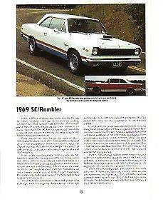 1969 American Motors Rambler Scrambler SC Article #4   Must See 