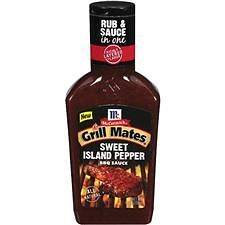 McCormick Grill Mates Sweet Island Pepper BBQ Sauce 19 oz
