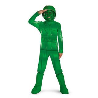 Toy Story 3 Green Army Man Deluxe Costume Child 4 6