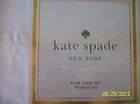 KATE SPADE QUEEN SHEETS SET CRISP WHITE 300 THREAD COUNT NEW