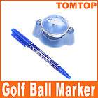 Golf Ball Line Linear Marker Mark Template Drawing Alignment Blue Pen 