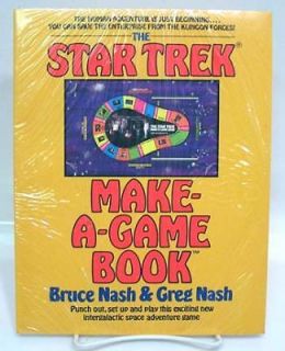 STAR TREK MAKE A GAME Punch Out BOOK Factory Sealed