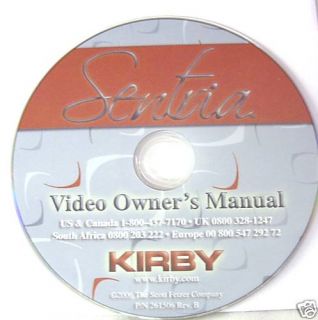 Kirby Vacuum DVD Owners Manual G3,G4,G5,G6,Ul​tG Dimond