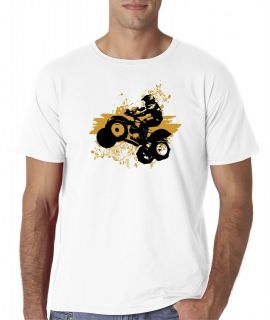 Mens ATV Quad 4 Wheeler 4X4 Extreme Sports Graphic T Shirt Tee