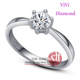 ViVi H & A  Signity Star Diamond Ring 8603a