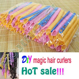   A+ 55cm Hair Curlers Curlformers Spiral Ringlets Perm Leverage rollers