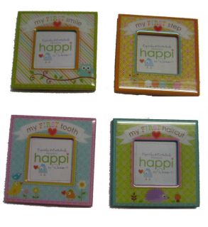   Happi Tree My First Photo Frames Tooth Step Smile Haircut Shower Gift